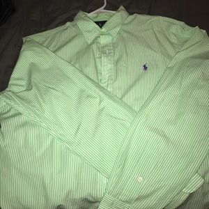 Lime green Ralph Lauren button down